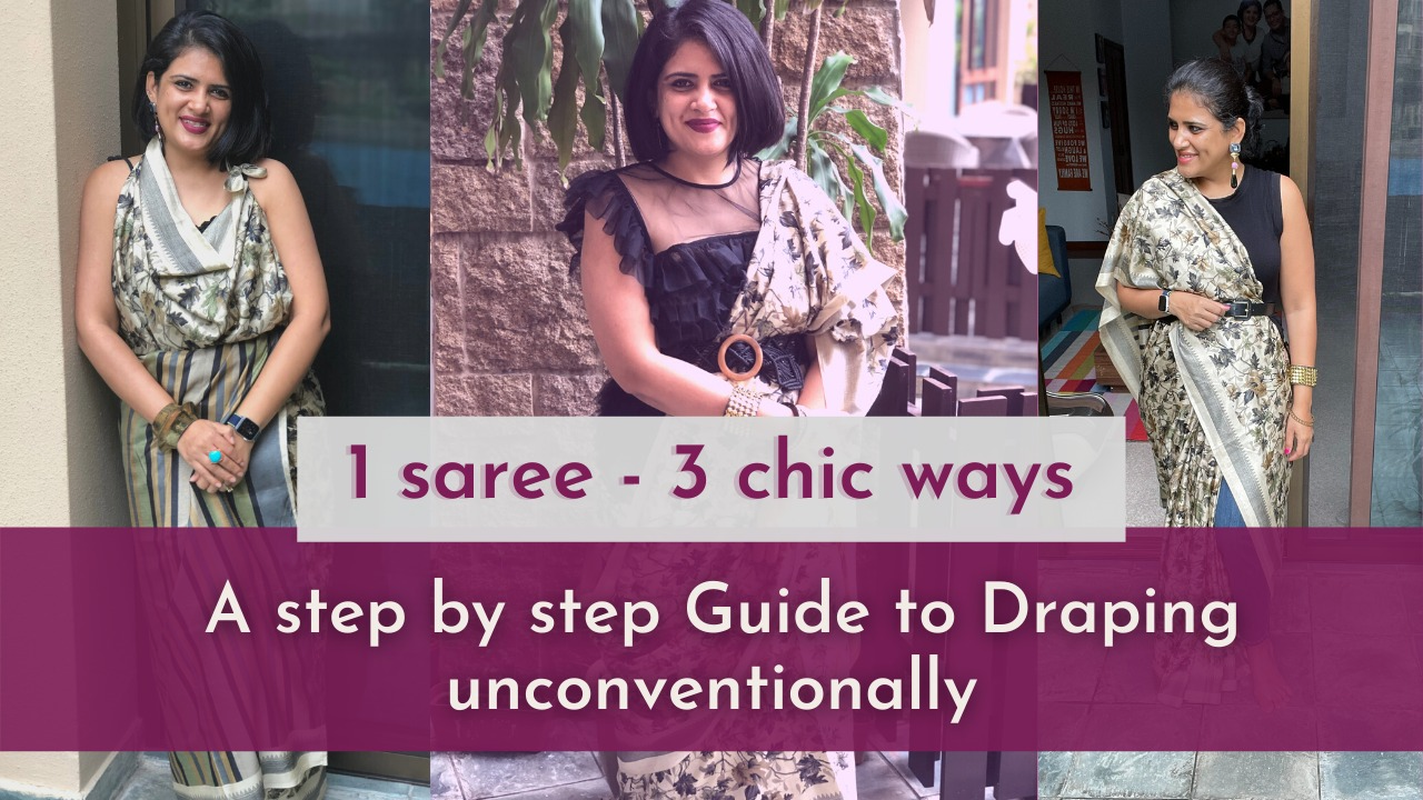 3 Trendy Ways to Wear a Saree | Draping One Saree in Different Styles Step by Step