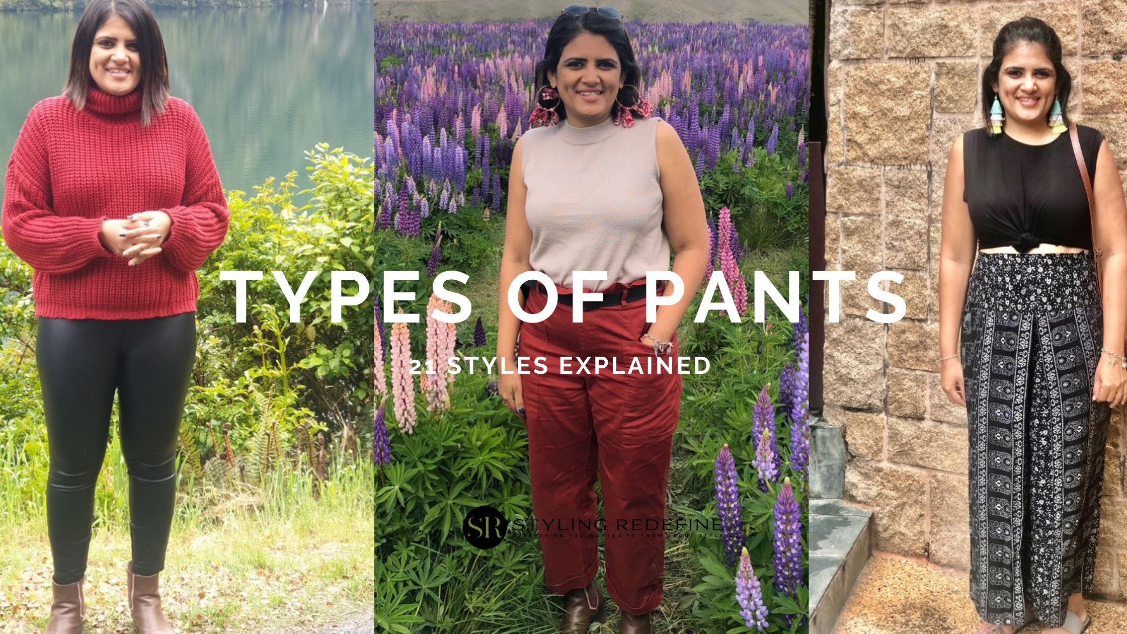 Types of Pants – 21 Styles explained easily