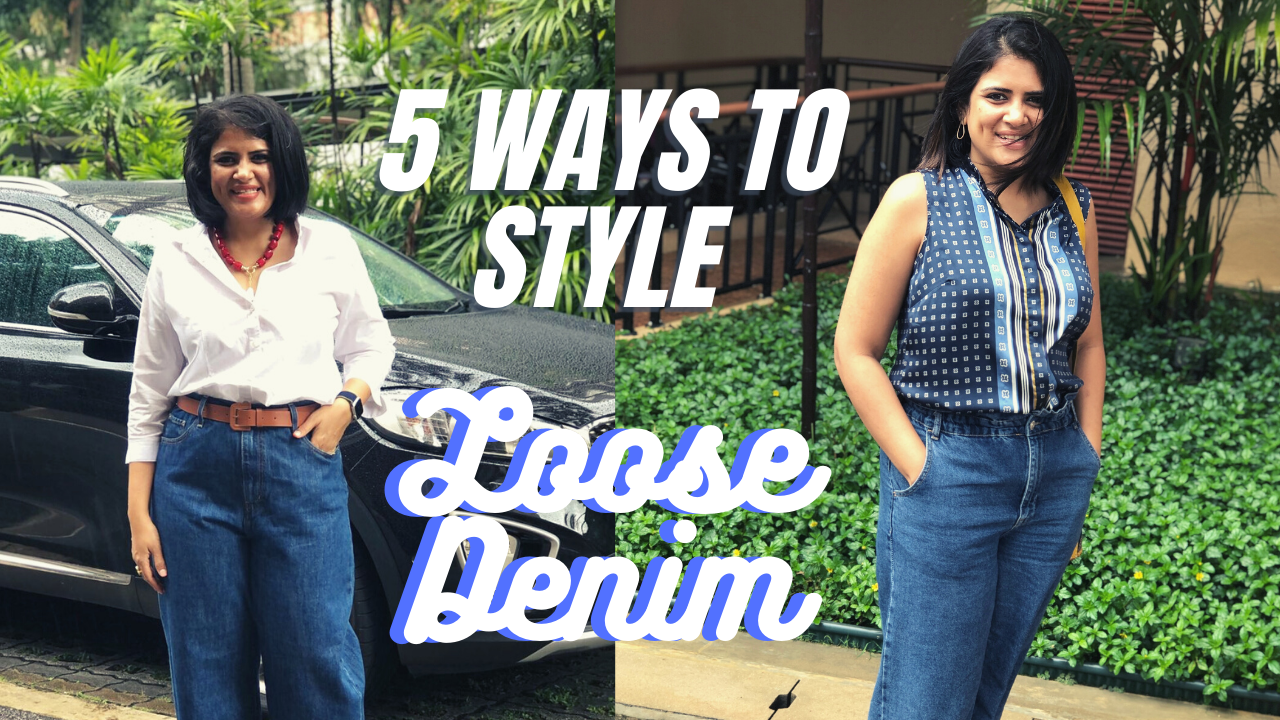 Loose Jeans Outfit Ideas | 5 Ways to Style Baggy Jeans | Wide-legged Denim Ideas