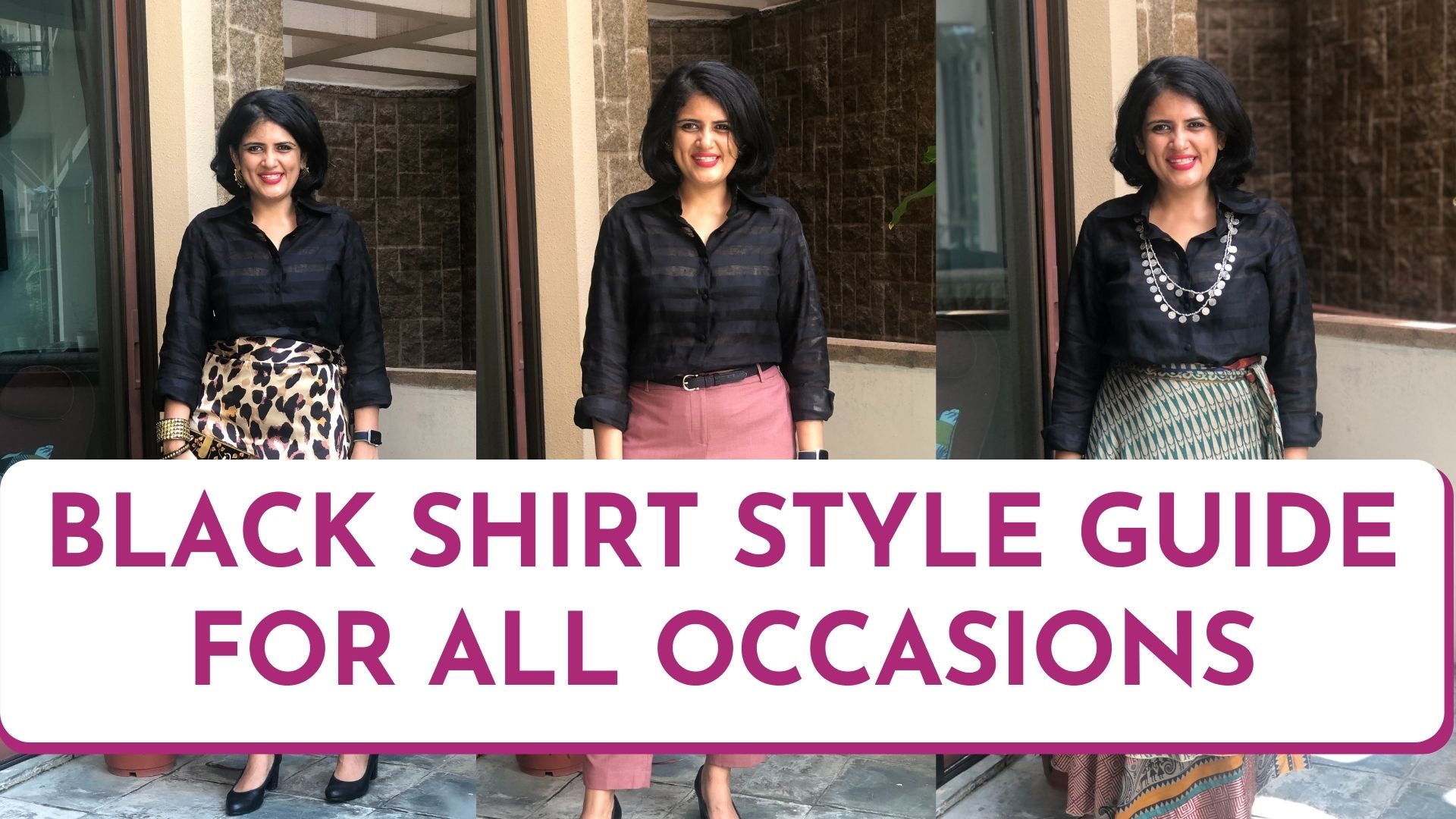 Elegant Ways to Style a Black Shirt – Lookbook | Classy Black Shirt Outfit Ideas for Women